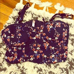 floral crop top